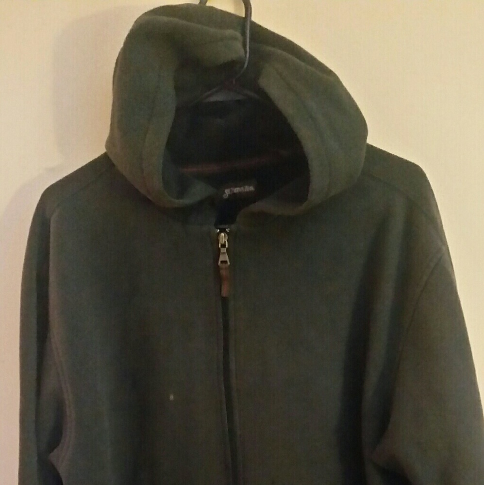 Navy blue double zipper jacket